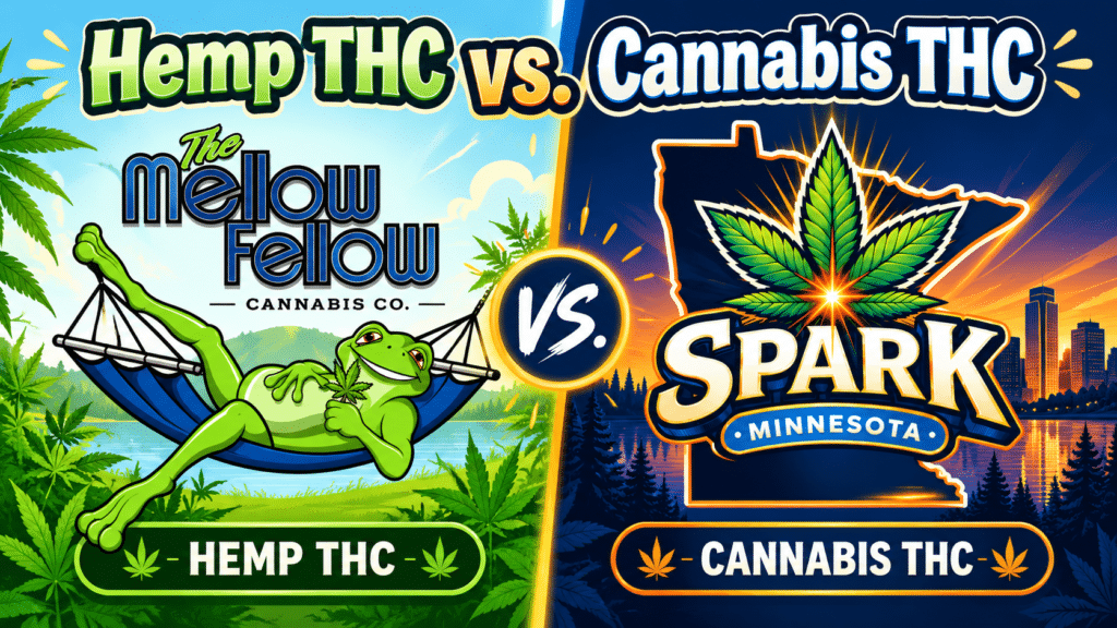 Hemp THC vs cannabis THC in Minnesota featuring The Mellow Fellow and SPARK Minnesota